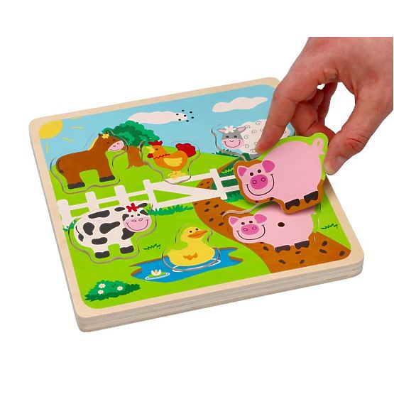 Puzzle sonore - animaux de la ferme
