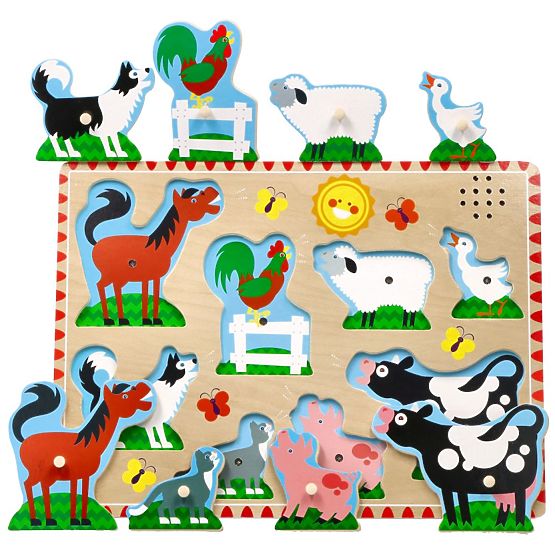 Puzzle sonore - Animaux de la ferme