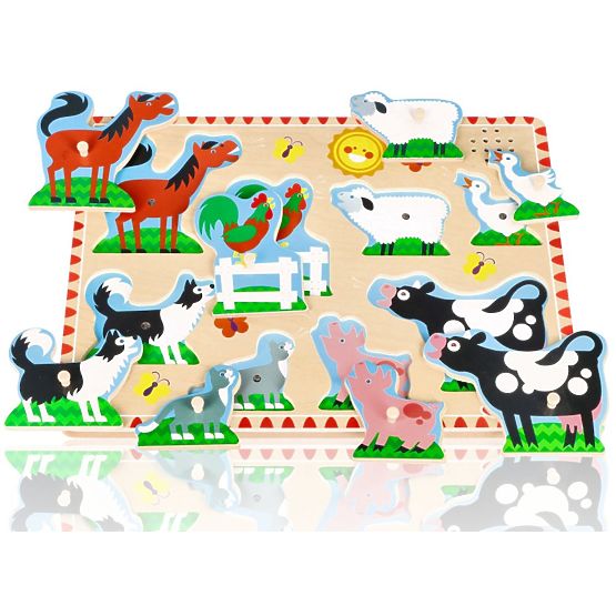 Puzzle sonore - Animaux de la ferme