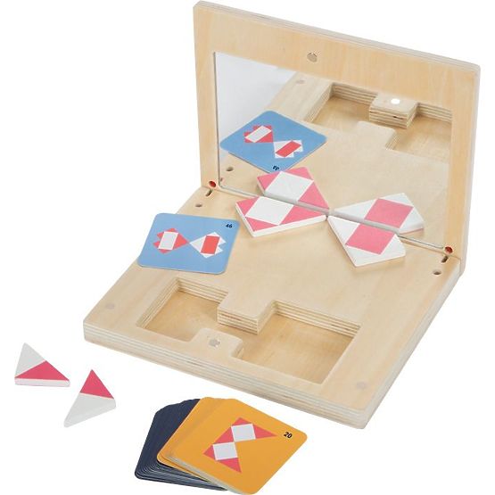 Puzzle symétrique avec miroir