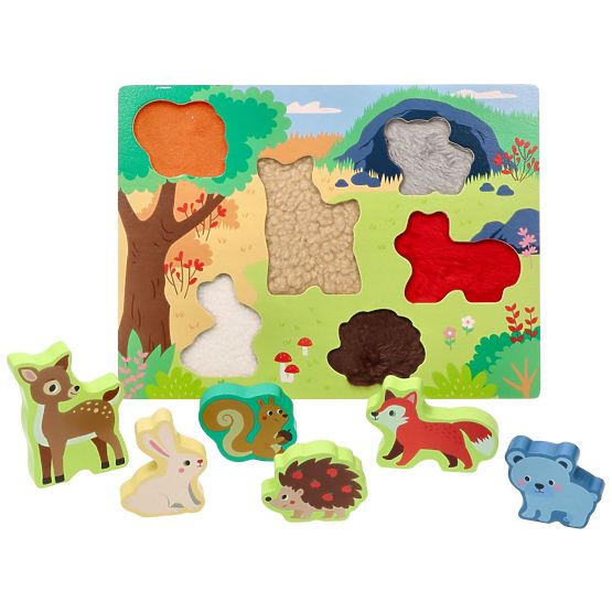 Puzzle tactile 3D Animaux de la forêt