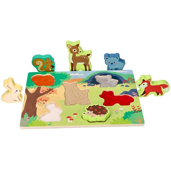 Puzzle tactile 3D Animaux de la forêt