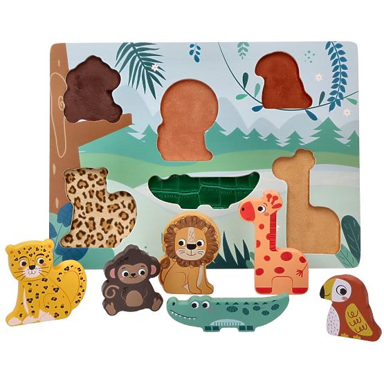 Puzzle tactile 3D Animaux de la savane