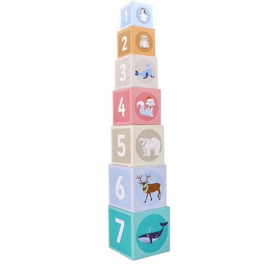 Pyramide de gobelets animaux arctiques