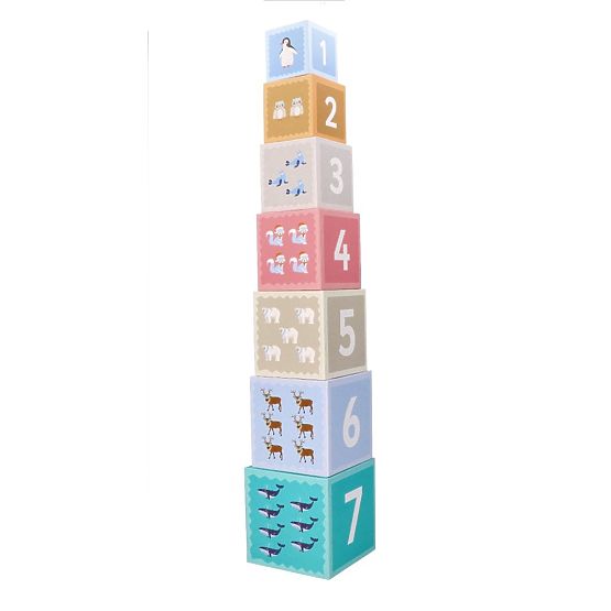 Pyramide de gobelets animaux arctiques
