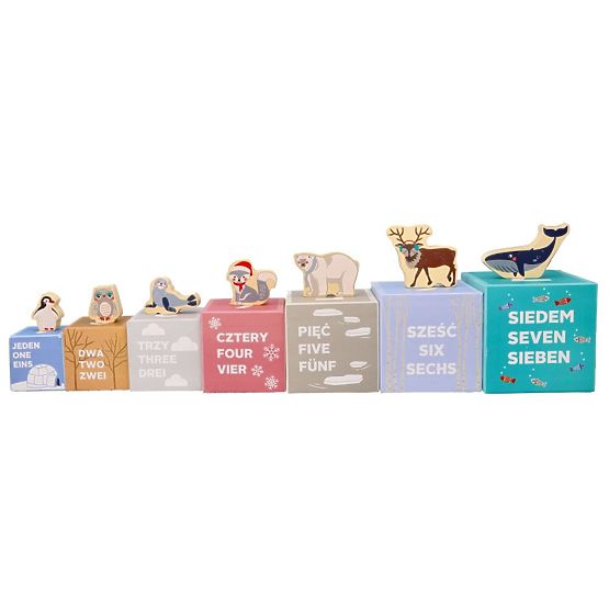 Pyramide de gobelets animaux arctiques
