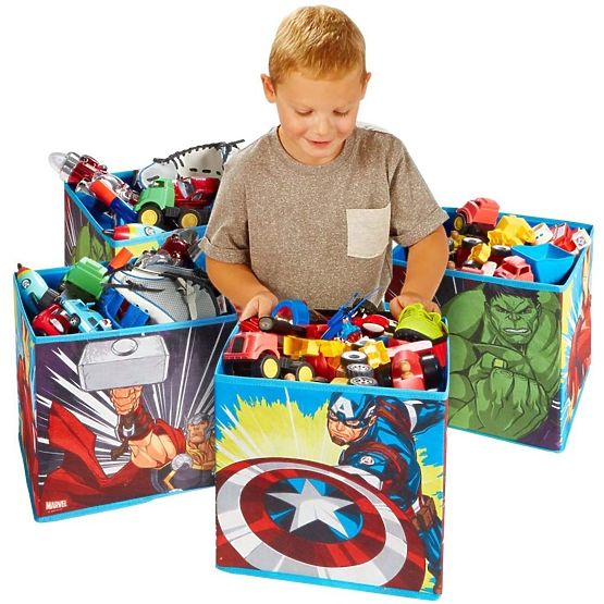 Quatre boîtes de rangement - Avengers