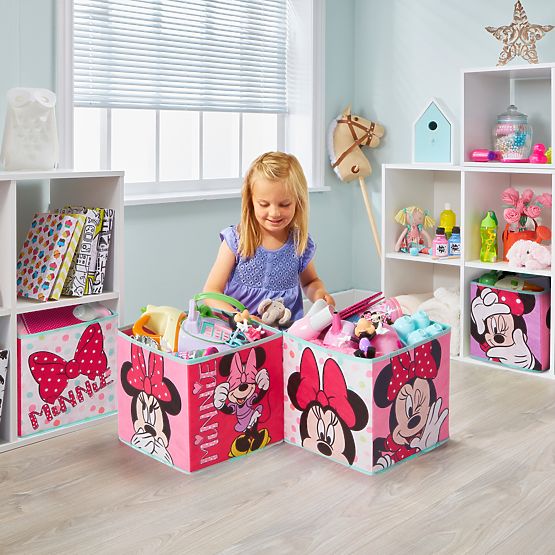 Quatre boîtes de rangement - Minnie Mouse