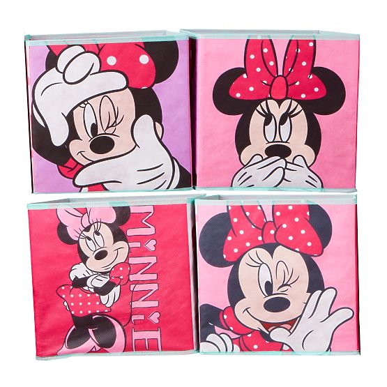 Quatre boîtes de rangement - Minnie Mouse