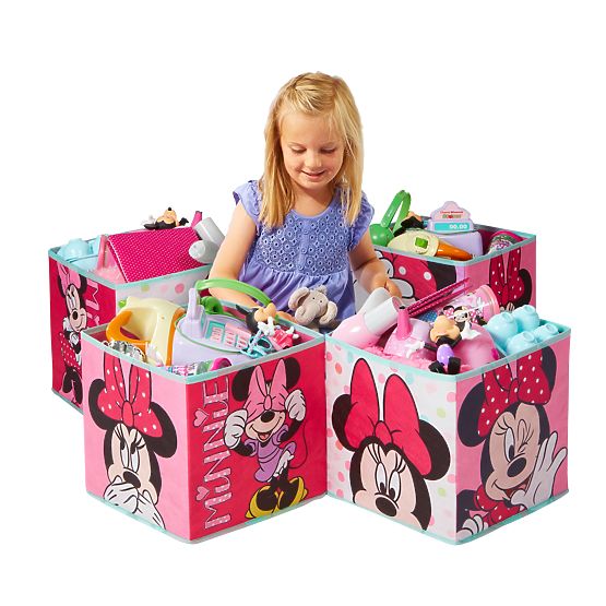Quatre boîtes de rangement - Minnie Mouse