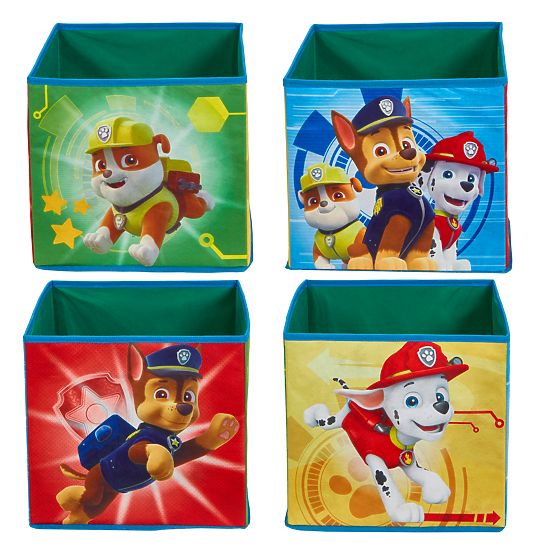 Quatre boîtes de rangement - Paw Patrol