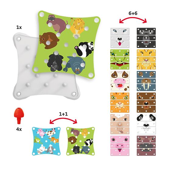 Quercetti Puzzle Visages d'Animaux