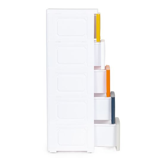 Étagère avec 5 tiroirs coulissants sur roulettes ModernHome