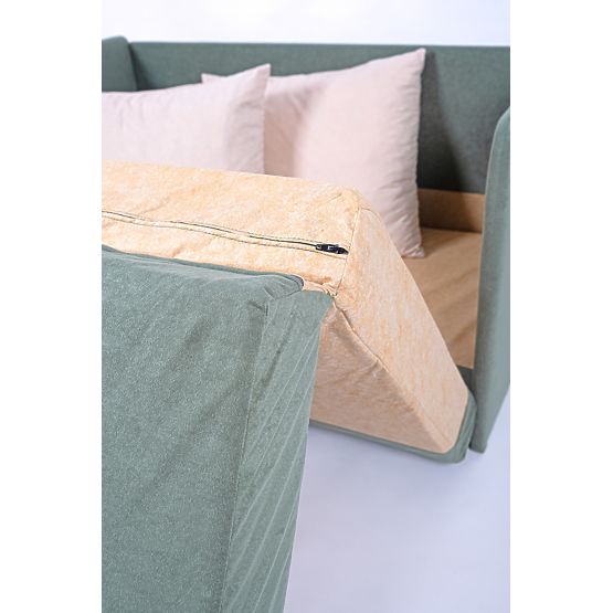 Canapé-lit Jack - vert foncé / beige