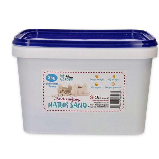 Sable cinétique 3 kg avec bac à sable gonflable et moules