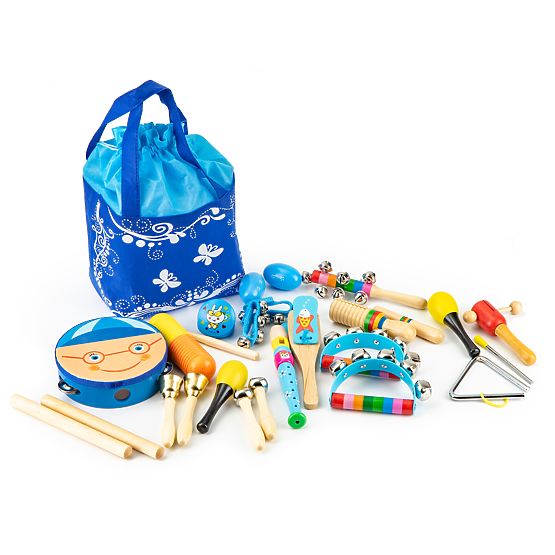 Sac avec 16 instruments de musique
