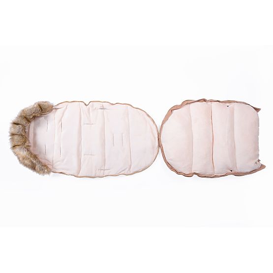 Sac de poussette d'hiver Souris - beige
