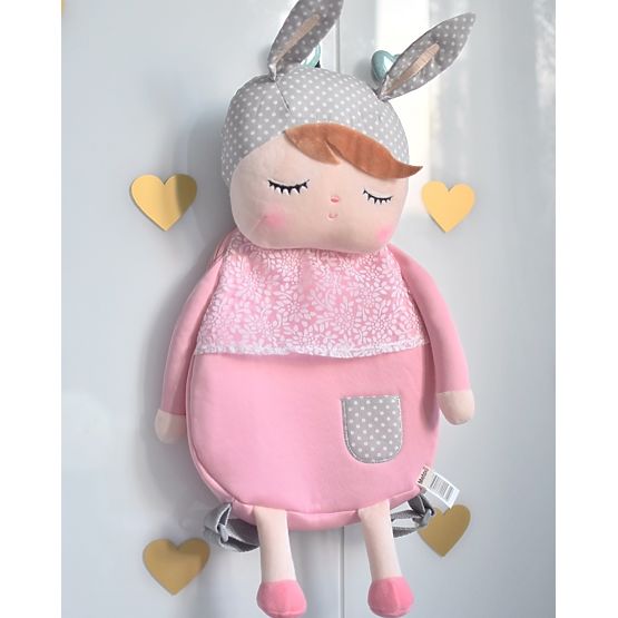 Sac à dos avec oreilles METOO - rose