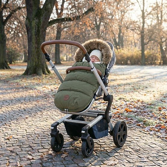 Sac poussette hiver Mouse - kaki