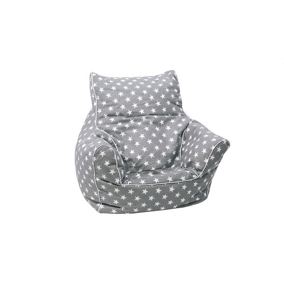 Pouf enfant Étoiles - gris