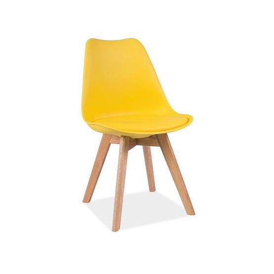 Salle à manger chaise Kris chêne / jaune