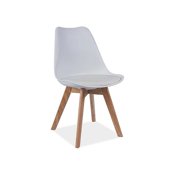 Salle à manger chaise Kris hêtre / blanc