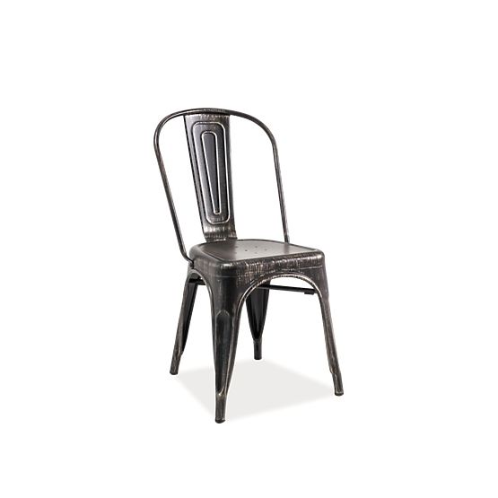 Salle à manger chaise LOFT noire réapplication