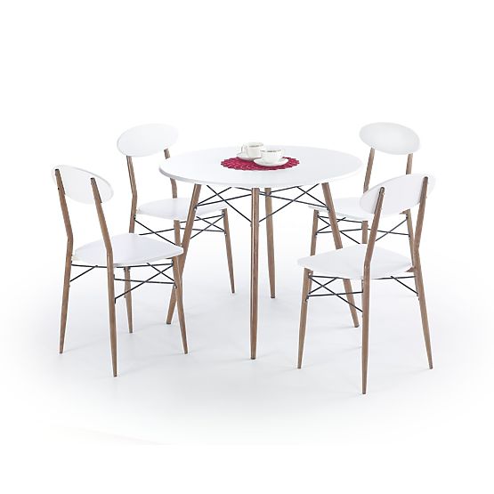 Salle à manger ensemble Enregistrement rond 1+4