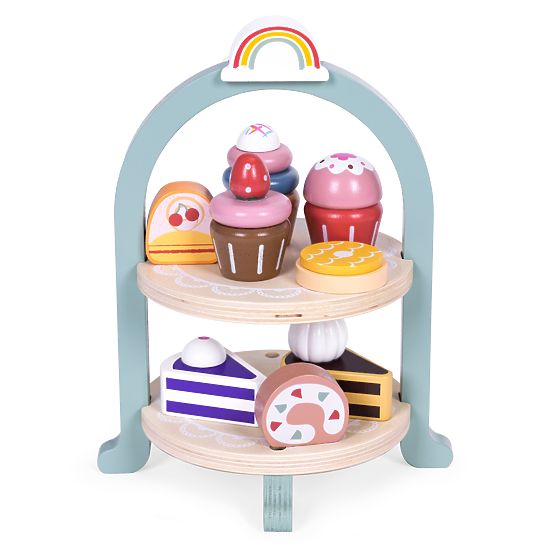 Service à thé et café avec friandises tasses théière plateau ECOTOYS