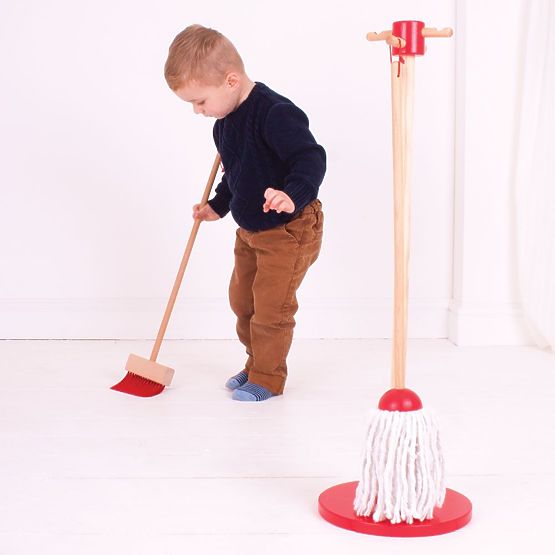 Set de jeu de nettoyage rouge Bigjigs Toys