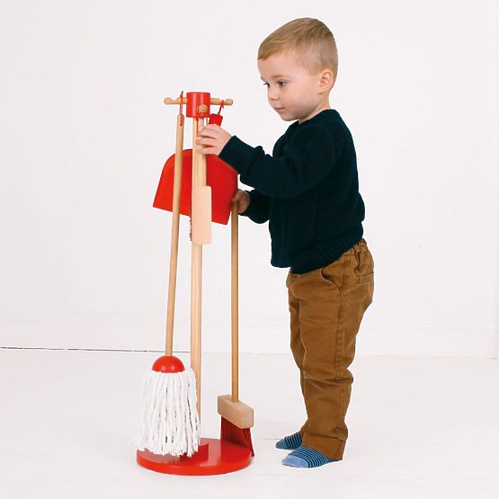 Set de jeu de nettoyage rouge Bigjigs Toys