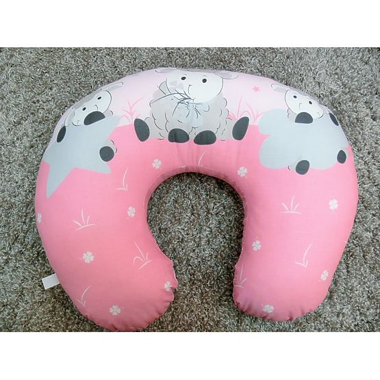 Set literie à lit bébé 120x90cm agneau rose