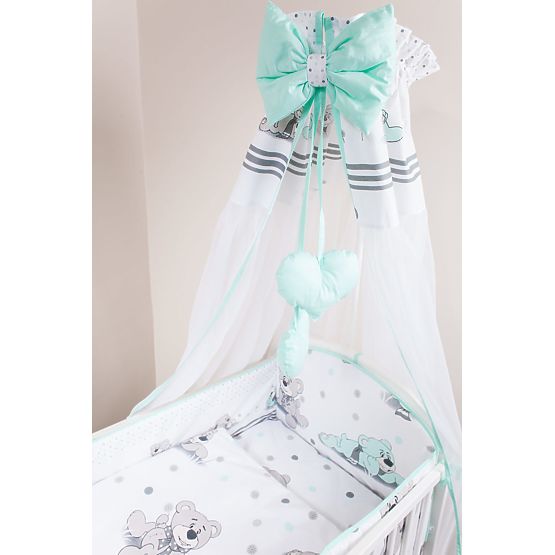 Set literie à lit bébé 120x90cm rêveur vert