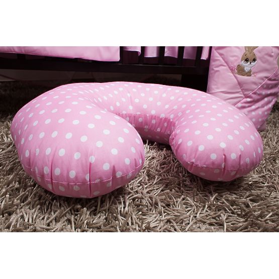 Set literie à lit bébé 135x100cm Rabbit rose