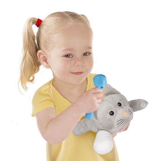 Set vétérinaire avec des animaux en peluche
