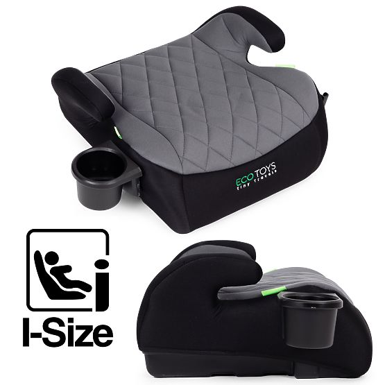 Siège auto rehausseur pour enfants i-SIZE hauteur 125-150 cm porte-gobelet ECOTOYS