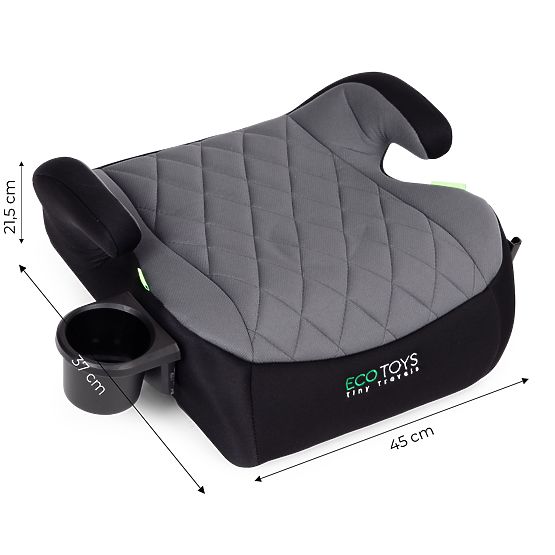 Siège auto rehausseur pour enfants i-SIZE hauteur 125-150 cm porte-gobelet ECOTOYS