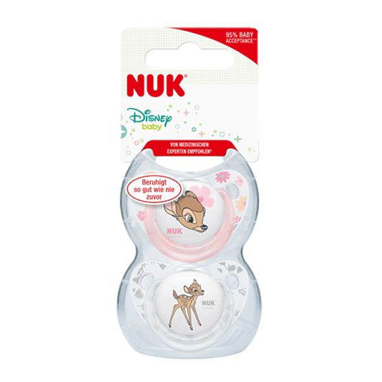 Šidítko NUK Disney Classic 18-36m 2ks holka Růžová 18-36 m