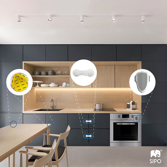 SIPO Assurance enfants pour meubles - 10 pcs