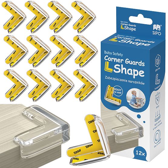 SIPO Set de protections en silicone en forme de L - 12 pcs