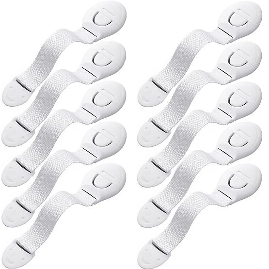 SIPO Verrouillage enfant pour meuble avec sangle - 10 pcs
