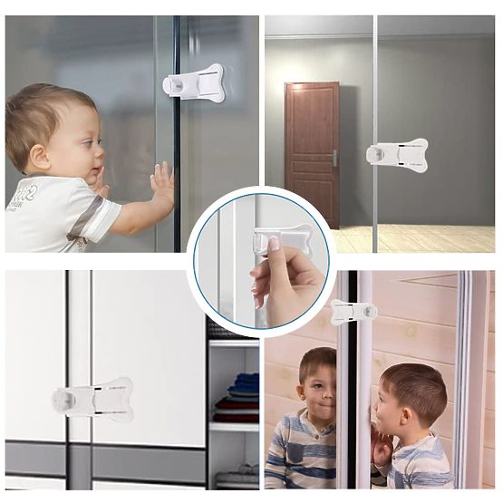 SIPO Verrouillage enfant pour portes coulissantes - 2 pcs
