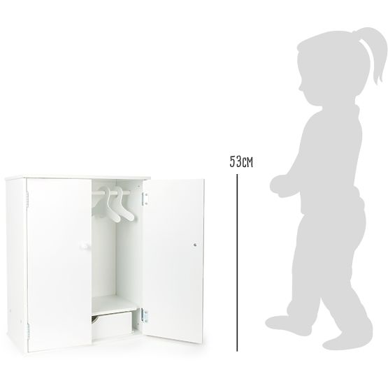 small foot Armoire pour poupées blanche