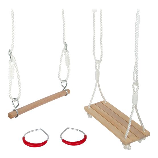 small foot Balançoire en bois 3 en 1