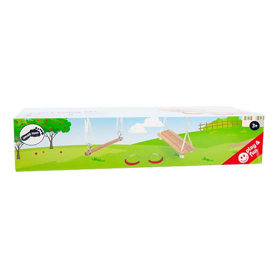 small foot Balançoire en bois 3 en 1