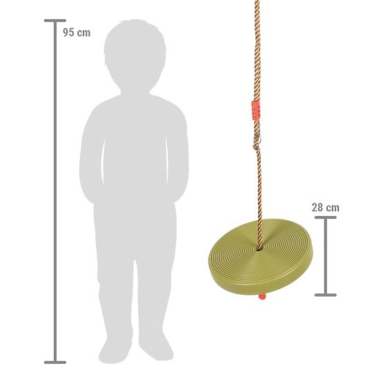small foot Balançoire en plastique swift verte