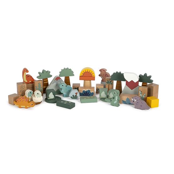 Small Foot Blocs en bois Dino