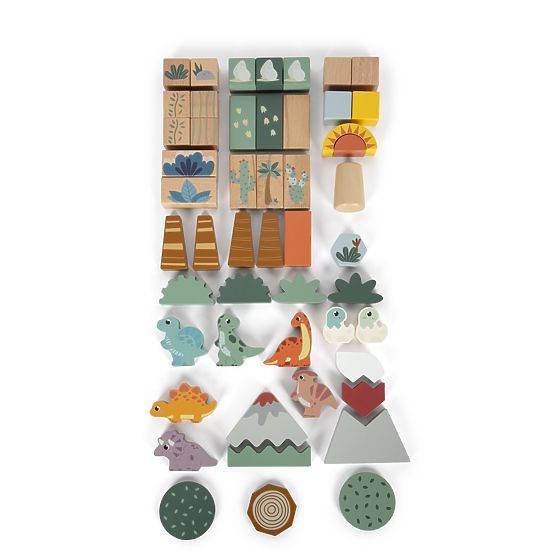 Small Foot Blocs en bois Dino