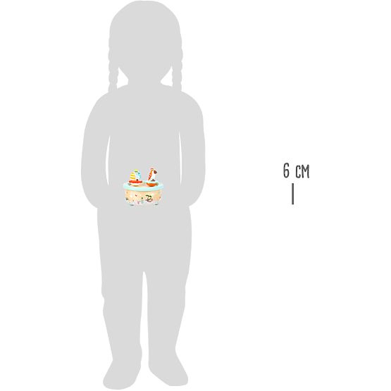 small foot Boîte à musique avec éléphant et perroquet