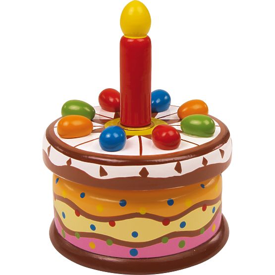 small foot Boîte à musique gâteau d'anniversaire